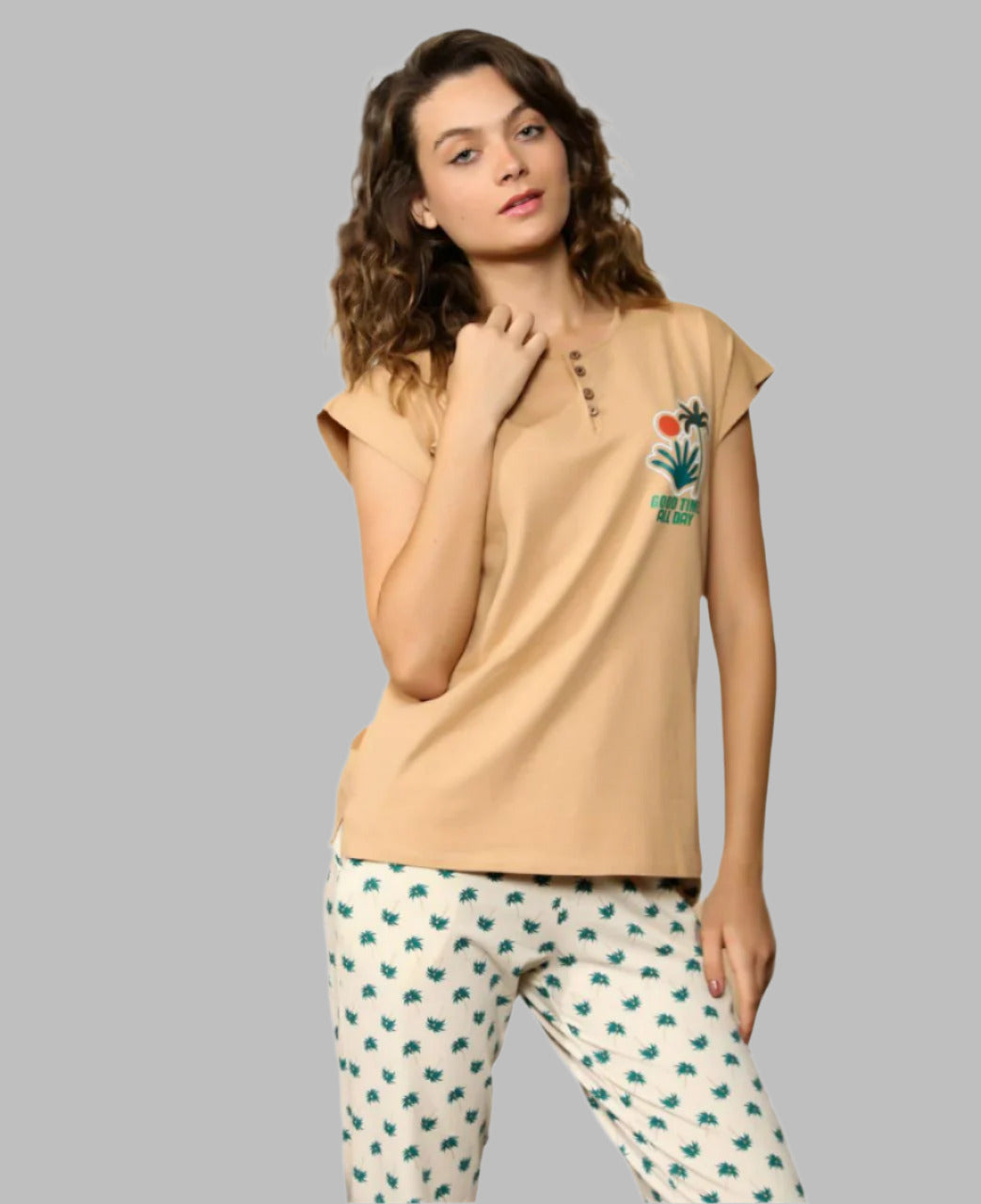 Smile Emily Plus Size Pajama set