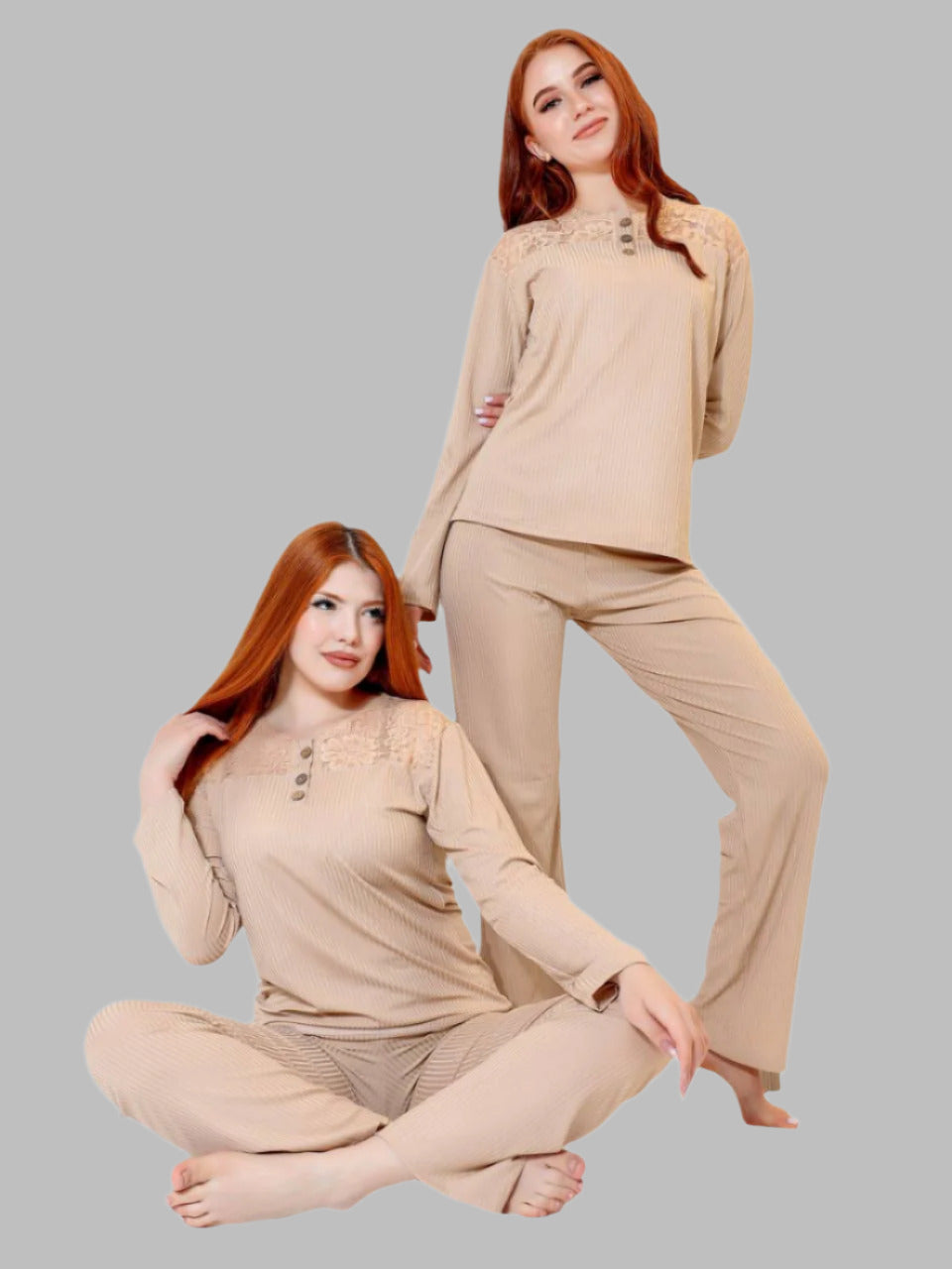 Kindo Moro Sleeves  Pajama Set