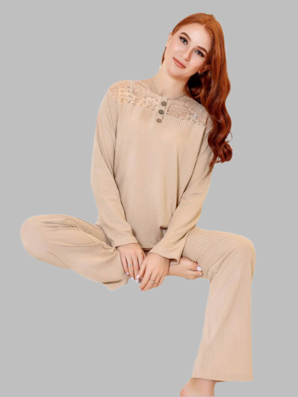 Kindo Moro Sleeves  Pajama Set