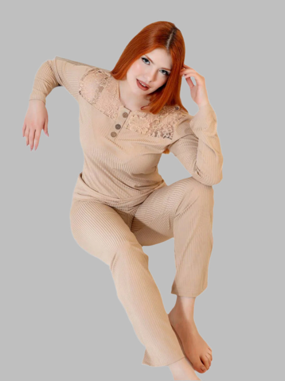 Kindo Moro Sleeves  Pajama Set